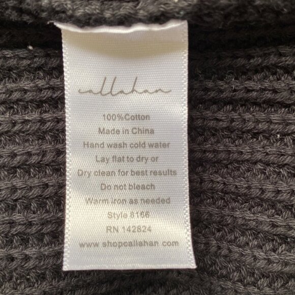 Callahan black backless V-cut knitted sweater size M - Picture 7 of 7